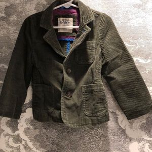 Boden toddler corduroy blazer gray/blue, like new